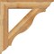 Ekena Millwork Funston Traditional Rough Sawn Bracket w/ Offset Brace, Western Red Cedar, 8"W x 40"D x 40"H BKT0806X40X40FST01RWR - alternate 2